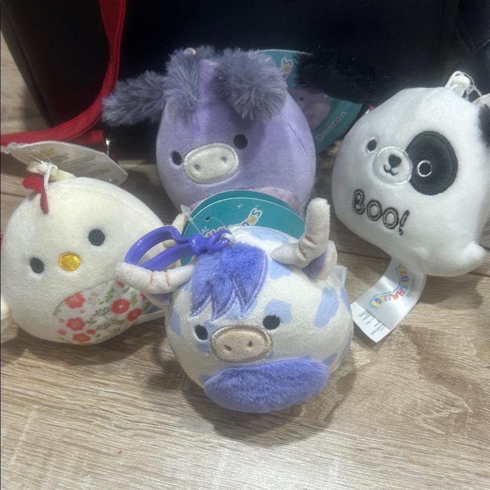 Squishmallow set of four nwts